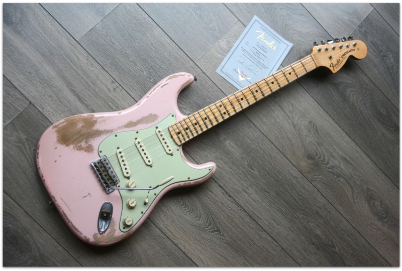 Fender 1969 Strat Relic Dennis Galuska,Shell Pink