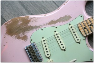 Fender 1969 Strat Relic Dennis Galuska,Shell Pink