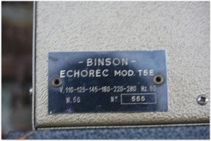 BINSON ECHOREC 2 T5E - 1950s (1959)
