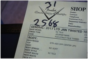 FENDER 52 Journeyman Twisted Telecaster Aged