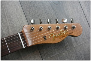 FENDER 2018 Limited Heavy Relic Reverse Custom HS Tele Aged Black Over 3 Color Sunburst