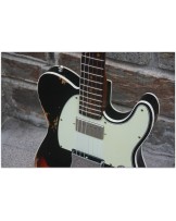 FENDER 2018 Limited Heavy Relic Reverse Custom HS Tele Aged Black Over 3 Color Sunburst