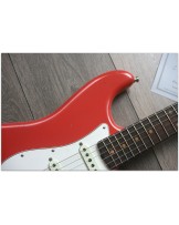 FENDER Postmodern Stratocaster Rosewood Fingerboard - Journeyman Relic Faded Aged Fiesta Red