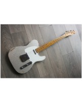 FENDER Limited Double Esquire Special Journeyman Relic Aged Silver Sparkle