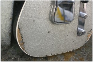 FENDER Limited Double Esquire Special Journeyman Relic Aged Silver Sparkle