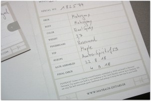 MAYBACH "Lester Earl Grey Faded Teaburst 60 Slim"