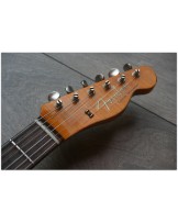 FENDER "Custom Shop Limited 60 HS Telecaster Custom Heavy Relic Aged Black over Three Tone Sunburst"