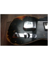 FENDER "Custom Shop Limited 60 HS Telecaster Custom Heavy Relic Aged Black over Three Tone Sunburst"