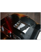 FENDER "Custom Shop Limited 60 HS Telecaster Custom Heavy Relic Aged Black over Three Tone Sunburst"