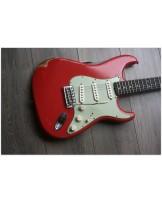 FENDER "Custom Shop 1963 Stratocaster Relic Fiesta Red"