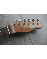 FENDER "Custom Shop Limited Rev Telecaster HS Heavy Relic, Antique Black over Three Tone Sunburst"