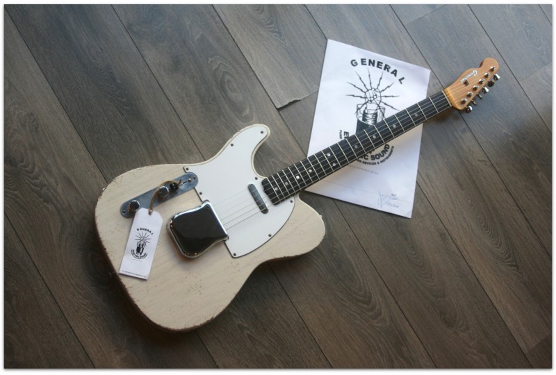 GENERAL "General Vintage Tone T Custom 1965 See Thru Blonde, Left Handed"
