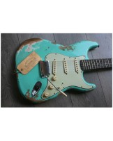 FENDER "Custom Shop 60 Stratocaster Fade Aged Heavy Relic Sea Foam Green"