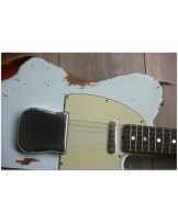 FENDER "Custom Shop Telecaster 67 Heavy Relic, Rosewood, Sonic Blue Over Three Tone Sunburst"