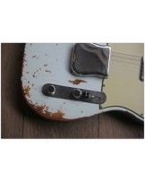 FENDER "Custom Shop Telecaster 67 Heavy Relic, Rosewood, Sonic Blue Over Three Tone Sunburst"