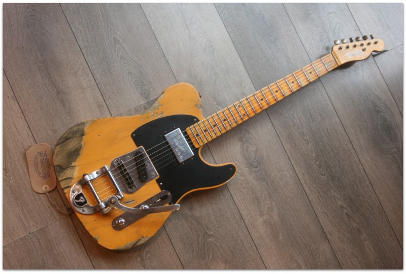 FENDER "Custom Shop Limited Edition Cunife Blackguard Tele Heavy Relic Butterscotch Blonde Maple Neck"