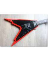 DEAN "Made In Usa Custom Shop Dime Razorback V Black/Red" ORIGINAL DEANHARDCASE (2007)