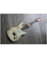 FENDER "Custom Shop Limited 60 Dual Mag II Strat, Relic, Aged Vintage White"