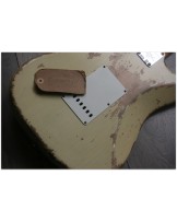 FENDER "Custom Shop Limited 60 Dual Mag II Strat, Relic, Aged Vintage White"
