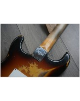 FENDER "Custom Shop 1960 Stratocaster Relic Heavy Relic Faded Aged Three Tone Sunburst"