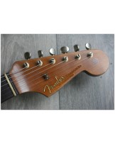 FENDER "Custom Shop Limited Edition 1960/63 Stratocaster Super Heavy Relic Super Faded Fiesta Red Over 3 Tone Sunburst"