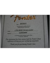 FENDER "Custom Shop Limited Edition 1960/63 Stratocaster Super Heavy Relic Super Faded Fiesta Red Over 3 Tone Sunburst"