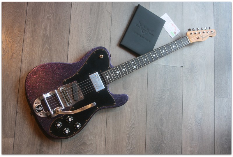 FENDER "LIMITED Custom Shop Ltd 70's Telecaster Journeyman Relic Pink & Purple Stardust" HARDCASE/PAPERS/3.75 KILOGRAMS