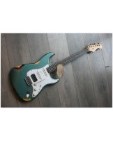 FENDER "Custon Shop ´63 Stratocaster HSS, Relic, Rosewood, Sherwood Metallic Over Three Tone Sunburst"