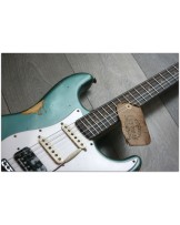 FENDER "Custon Shop ´63 Stratocaster HSS, Relic, Rosewood, Sherwood Metallic Over Three Tone Sunburst"