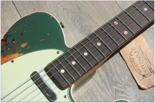 Fender "Limited Edition Custom Shop LTD '60 Telecaster Custom Heavy Relic, Aged Sherwood Green Metallic over Sunburst"