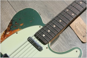 Fender "Limited Edition Custom Shop LTD '60 Telecaster Custom Heavy Relic, Aged Sherwood Green Metallic over Sunburst"