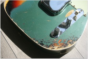 Fender "Limited Edition Custom Shop LTD '60 Telecaster Custom Heavy Relic, Aged Sherwood Green Metallic over Sunburst"