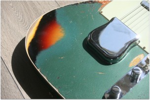Fender "Limited Edition Custom Shop LTD '60 Telecaster Custom Heavy Relic, Aged Sherwood Green Metallic over Sunburst"