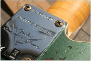 Fender "Limited Edition Custom Shop LTD '60 Telecaster Custom Heavy Relic, Aged Sherwood Green Metallic over Sunburst"