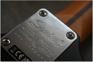 SQUIER "40th Anniversary Stratocaster, Vintage Edition, Satin Wide 2-Color Sunburst"