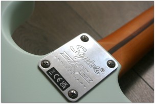 SQUIER "40th Anniversary Stratocaster, Vintage Edition, Satin Sonic Blue" by FENDER