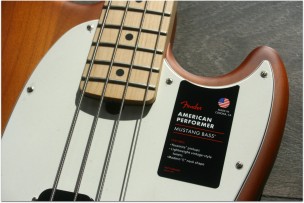 FENDER " Limited American Performer Mustang Bass Sienna Sunburst" GIGBAG