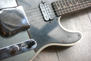 Fender "Custom Shop Limited Edition HS Telecaster Custom Relic, Rosewood Fingerboard - Aged Charcoal Frost Metallic"