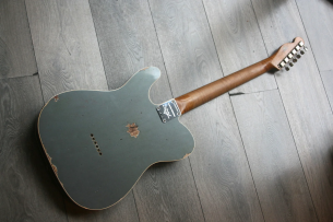 Fender "Custom Shop Limited Edition HS Telecaster Custom Relic, Rosewood Fingerboard - Aged Charcoal Frost Metallic"