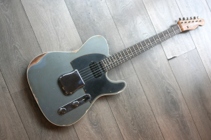 Fender "Custom Shop Limited Edition HS Telecaster Custom Relic, Rosewood Fingerboard - Aged Charcoal Frost Metallic"