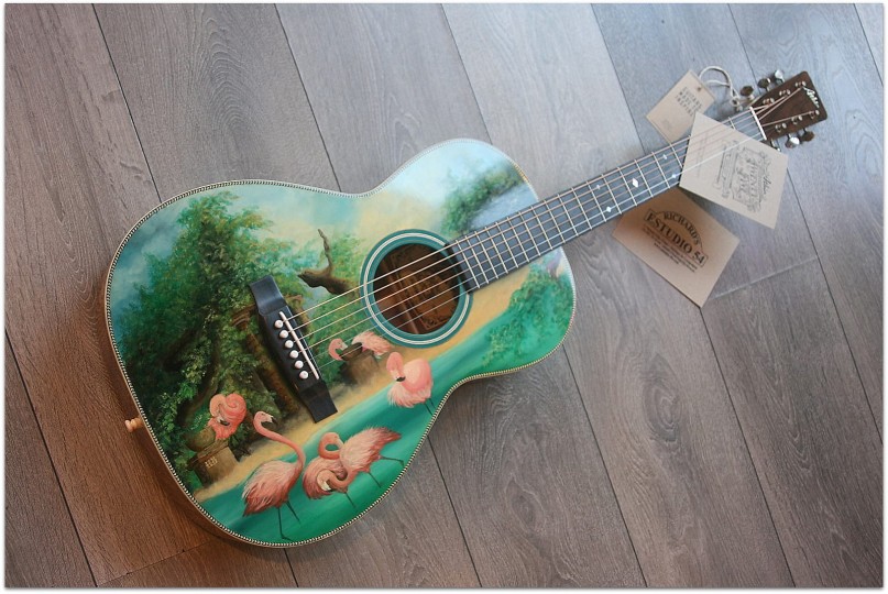 ATKIN "Flamingo Hand Painted by Ian Ward" HARDCASE