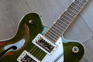 GRETSCH "G2604T Limited Edition Streamliner Rally II Center Block with Bigsby®, Laurel Fingerboard, Rally Green Stain" HARDCASE,