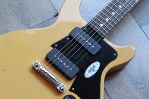 MAYBACH "Lester JR Double Cutaway 2 P-90 Special TV Yellow" HARDCASE, 3, 00 KG