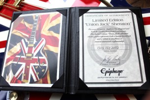 EPIPHONE "Limited Edition "Union Jack" Sheraton"(1503 150 2052) HARDCASE, PAPERS