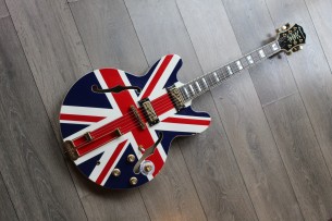 EPIPHONE "Limited Edition "Union Jack" Sheraton"(1503 150 2052) HARDCASE, PAPERS