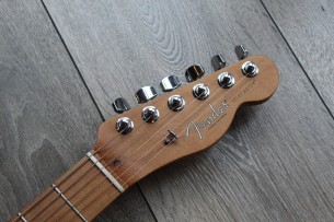 FENDER "FRS / Limited Edition American Pro Telecaster Roasted Maple Neck / Daphne Blue" HARDCASE, PAPERS, 3, 62 KG