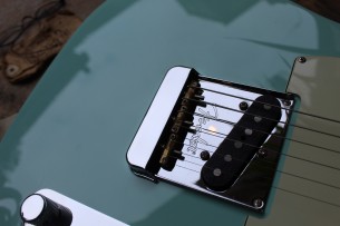 FENDER "FRS / Limited Edition American Pro Telecaster Roasted Maple Neck / Daphne Blue" HARDCASE, PAPERS, 3, 62 KG