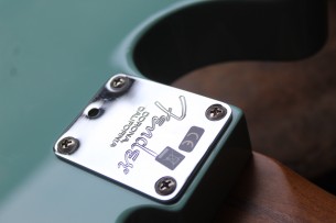 FENDER "FRS / Limited Edition American Pro Telecaster Roasted Maple Neck / Daphne Blue" HARDCASE, PAPERS, 3, 62 KG