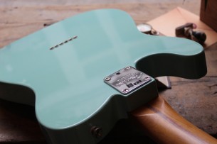 FENDER "FRS / Limited Edition American Pro Telecaster Roasted Maple Neck / Daphne Blue" HARDCASE, PAPERS, 3, 62 KG