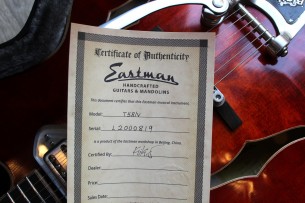 EASTMAN "Solid Carve Top Series T58/v Antique Amber" HARDCASE,2, 74 KG